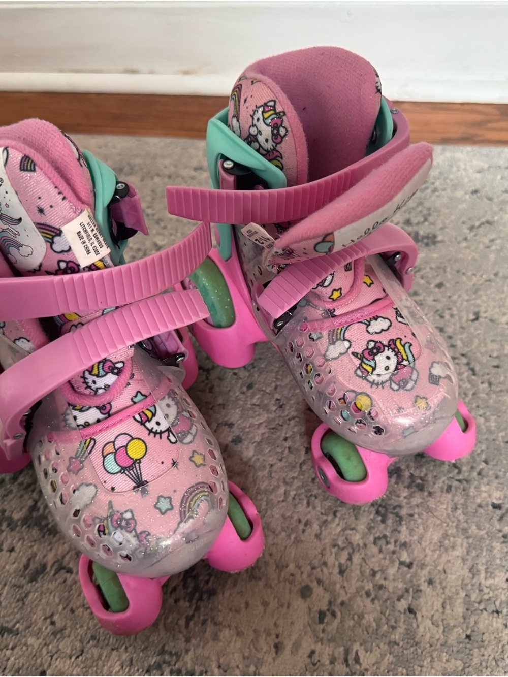 Pink Hello Kitty Kids Adjustable Roller Skates